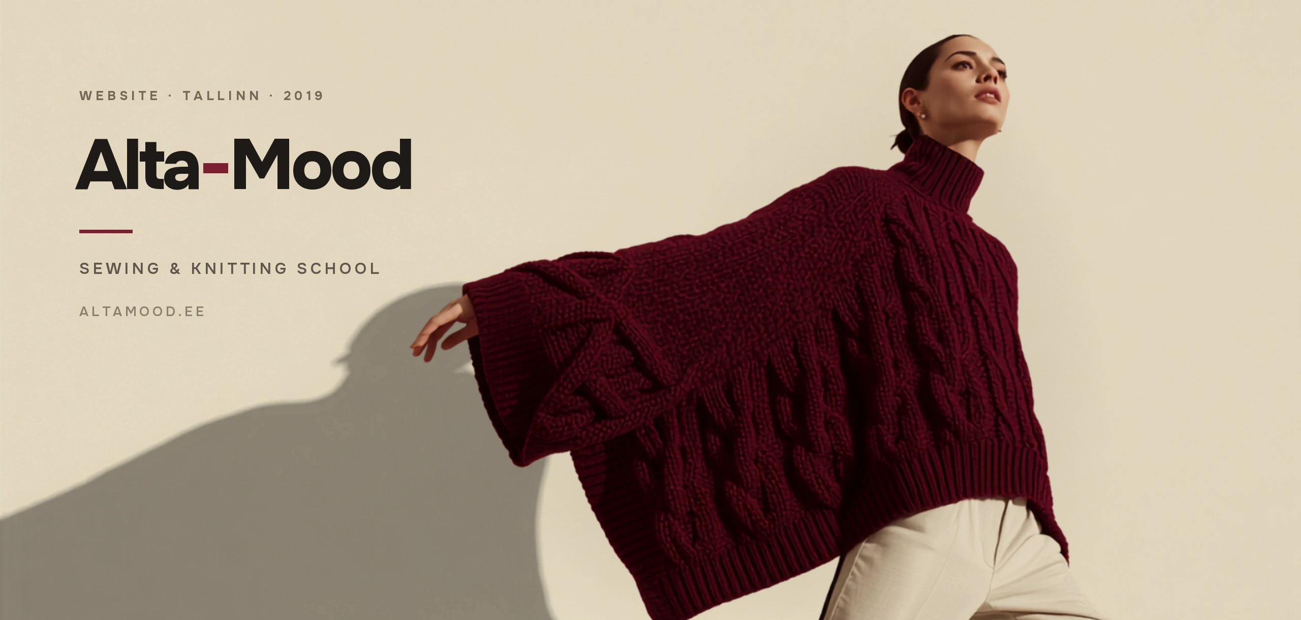 Altamood — Sewing and knitting school website