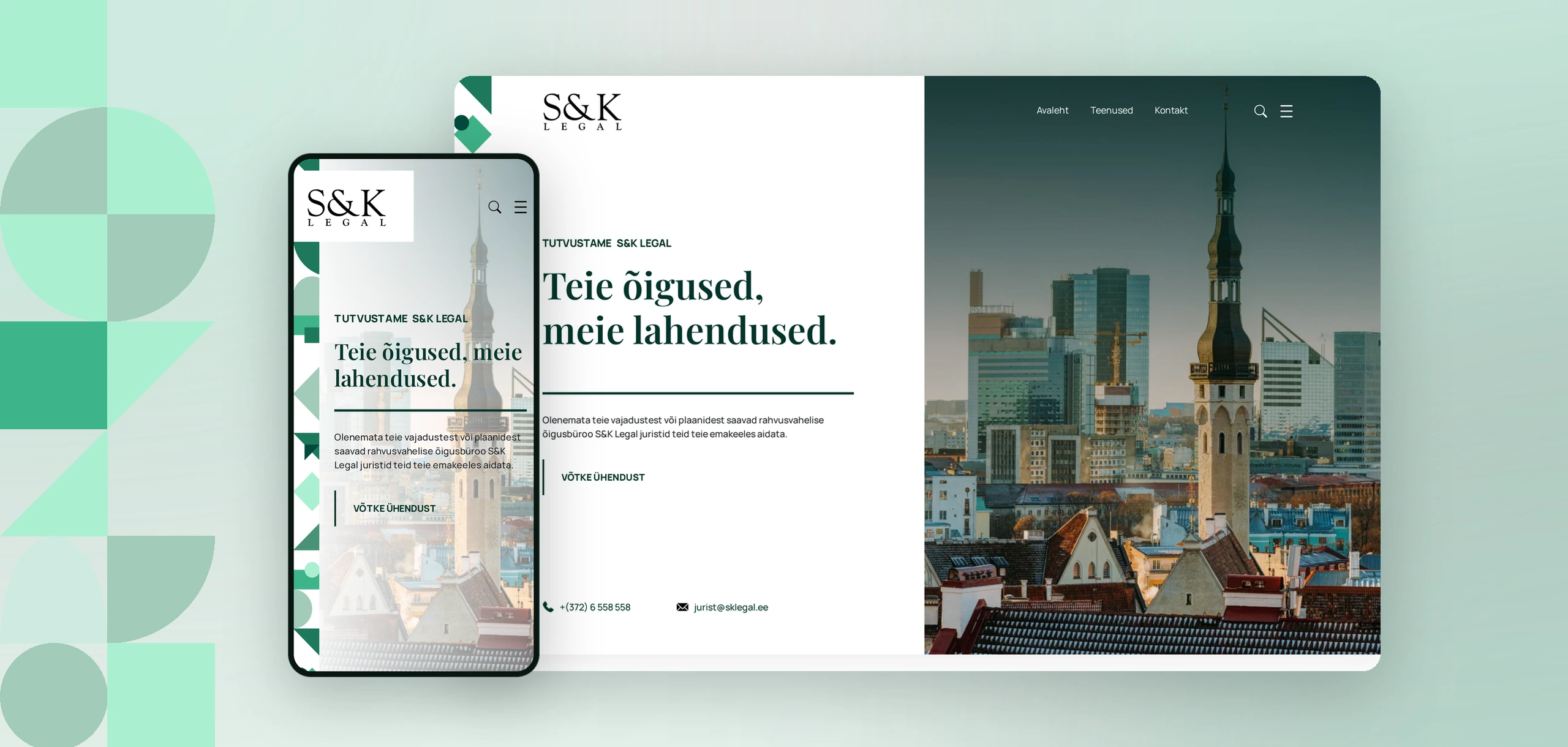 S&K Legal — Õigusbüroo korporatiivne koduleht
