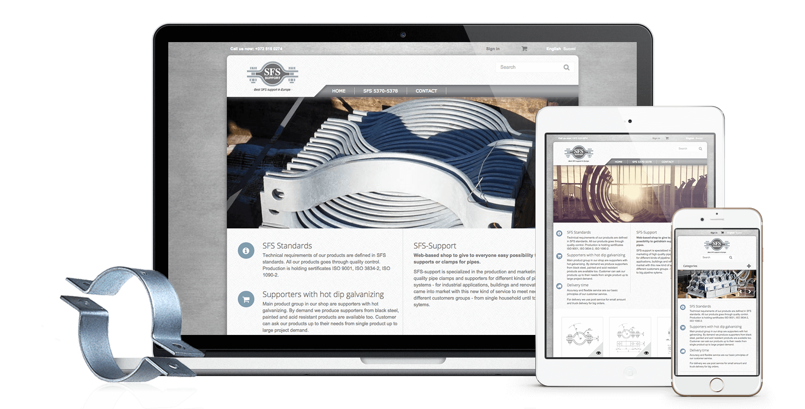iWeb Portfolio Сайт завода металлоконструкций