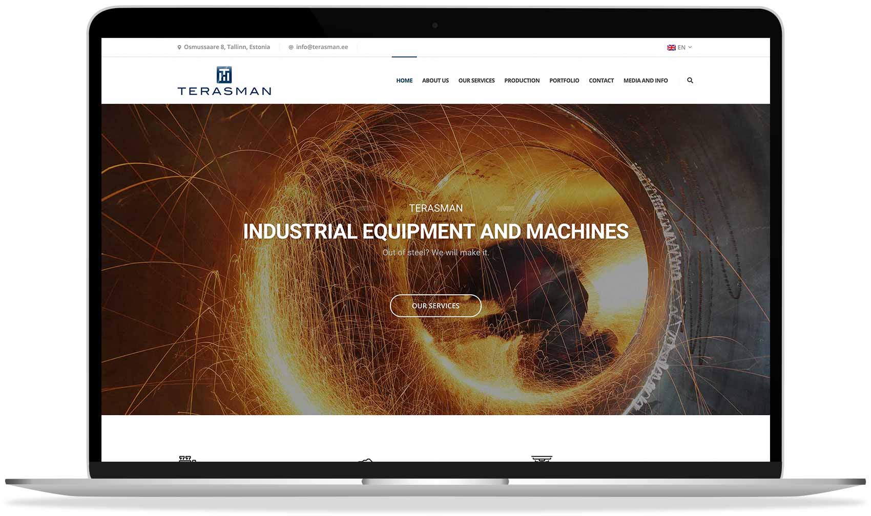 Terasmani kodulehe esilehe pilt